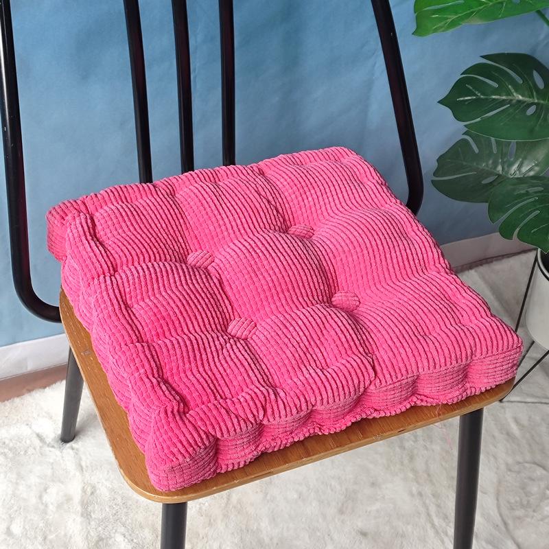 Cuscino per Sedia in Velluto a Coste con Chicchi di Mais 3D Fatto a Mano – Cuscino per Seduta Tatami Spesso