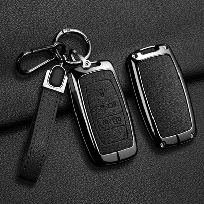 Zinc Alloy Leather Car Key Case For Land Rover Sport Freelander Discovery 4 Range Rover Sport Lr4 2010 2012 Keychain Accessories