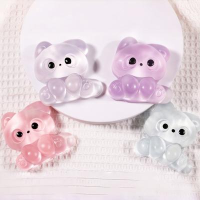 Stress Relief Toy with Bubble Injector Decompression Dog Cat Squeeze Toy Soft Stress Ball Relaxation Fidget Sensory Toy