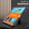 Kickstand PC + TPE Tablet Case with Shoulder Strap For iPad 10.2 (2021)/(2020)/(2019)/Air 10.5 inch (2019)/Pro 10.5-inch (2017)