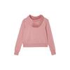 Nike Solid Color Hooded Fleece Casual Sweatshirt for Women In Pink