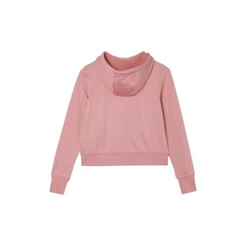 Nike Solid Color Hooded Fleece Casual Sweatshirt for Women In Pink