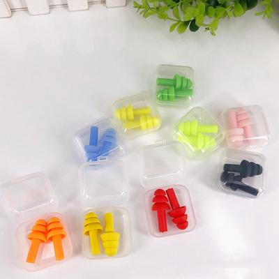 Ear Plugs Box Sleep Soft Silicone Different Colours Reusable Travel Work