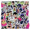 Teen Titans Cartoon Stickers: 60-Piece Pack for Journals, Water Bottles, Laptops - Waterproof and Decorative.