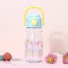 Water bottle cartoon double drink plastic cup appearance student cute small milk cup large capacity portable fashion can carry cup