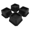 4PCS Bed Risers Rubber Heavy Duty Chair Leg Lifts Furniture Riser Blocks for Desk Cabinet Sofa Couch Tables Type B