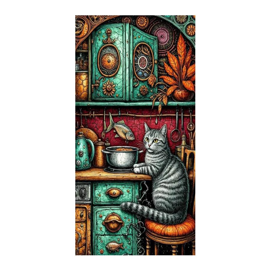 Moon Cat Gecko Large Size Diamond Painting Animals Diy Full Square Round Drill Rhinestone Embroidery Mosaic Cross Stitch Kits Wall Decor