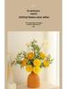 Elegant High-End Artificial Flowers with Ceramic Vase Decor – Luxurious Living Room Arrangement