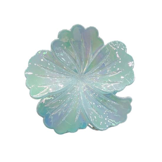 Women Hair Claw Flower Design Back Head Hair Clip Non-Slip Grip Bright Colors Shark Hair Claw Hair Accessory