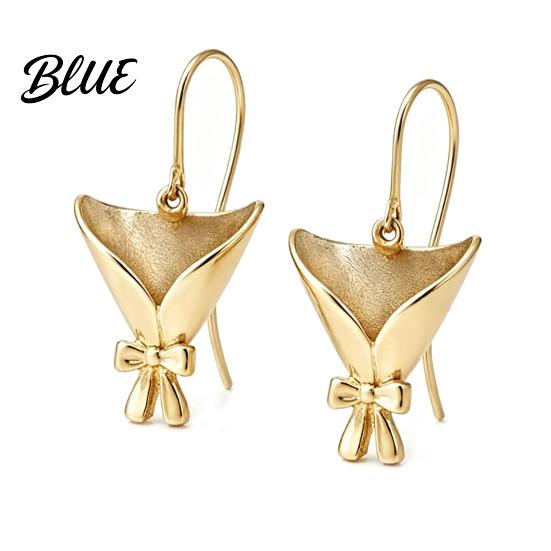 Meaningful Flower Gift DIY Bouquet Necklace Earrings Wearable Mini Vase