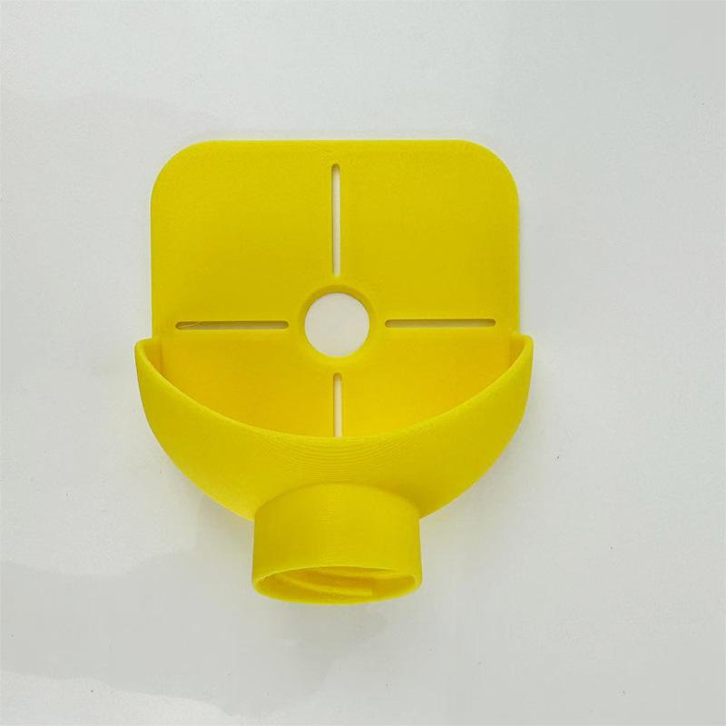 

3D Printed Drill Dust Collector Attachment Drilling Dust Catcher Dust Collection Tool 10.3*8.5*4cm жовтий