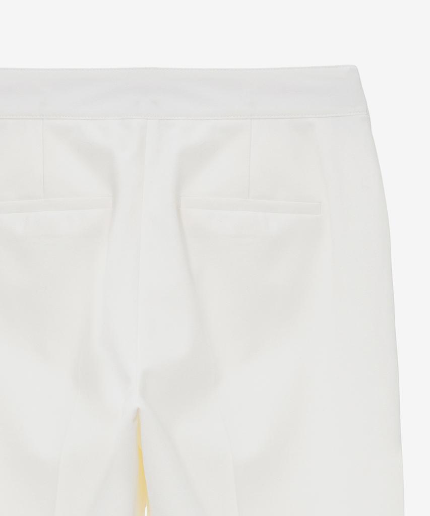 MIND BRIDGE WOMEN [W] Wide Elastic White Pants