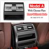 Rear Fresh Air Conditioning Vent Outlet Chrome Plain Black Grille Panel For BMW 5 Series F10 F11 F18 520i 523i 525i 528i 535i
