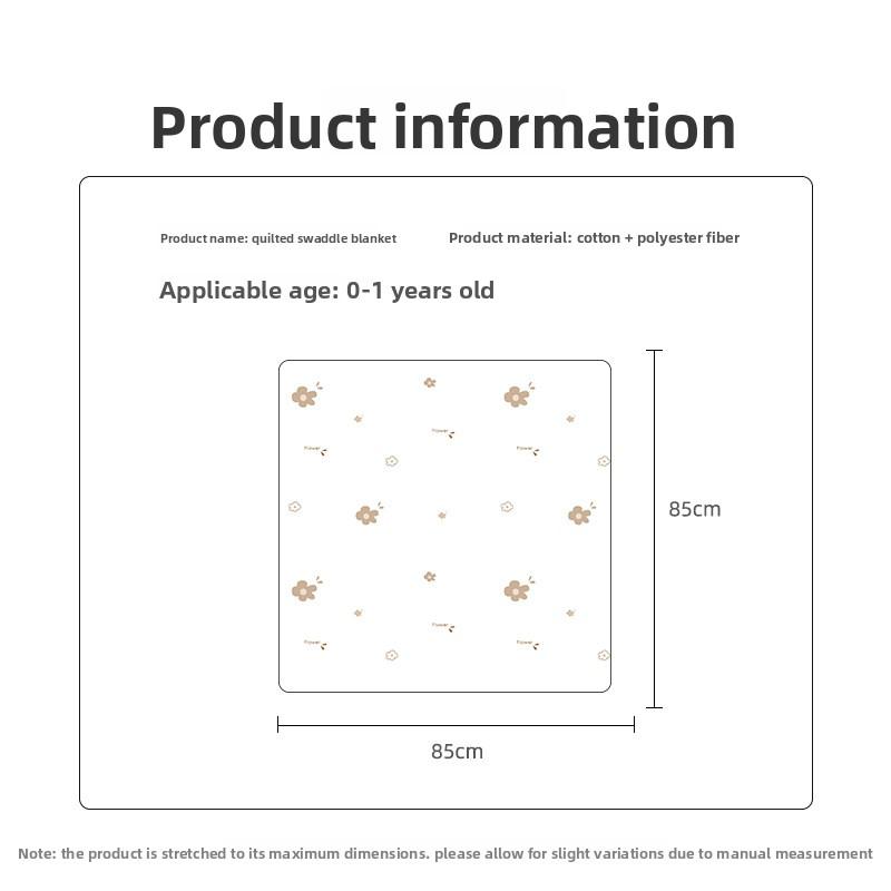 Cotton Muslin Cute Cartoon Printing Baby Swaddle Blanket Soft Breathable Newborn Baby Receiving Blanket For Infant Boys Girls