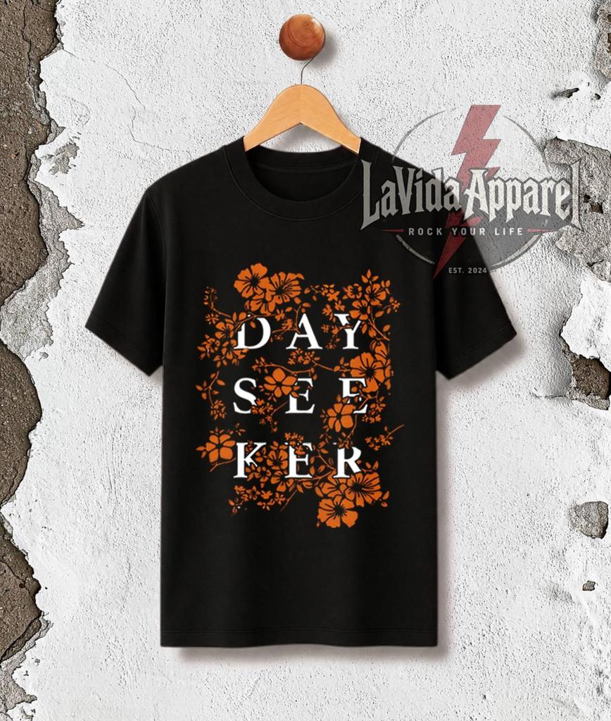 Dayseeker Graphic Tee – Floral Metal Band Inspired Apparel