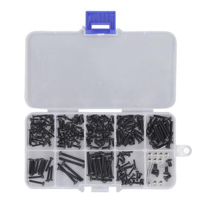 RC Screw Kit Iron Rust Proof Replacement Spare Parts RC Screw Box Set for Traxxas 1 18 Crawler