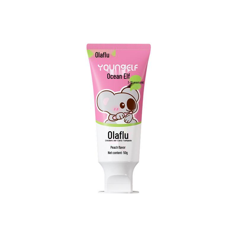 Yang Jingling Olafluor Kids  Toothpaste, Ages 3-12, Strengthens Teeth, Prevents Cavities. 50g