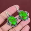 Kupfer Grün Türkis Ohrring 925 Sterlingsilber Ohrringe Edelstein Ohrring Antikschmuck Verlobungsgeschenk Handgemachter Ohrring Silberschmuck