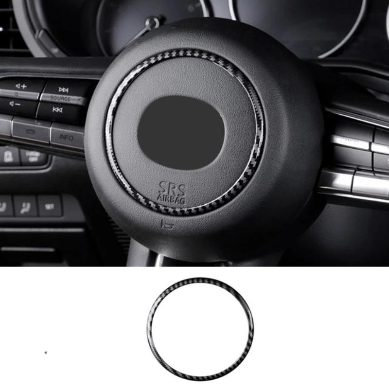 For Mazda 3 Axela BP CX-30 DM cx-50 -  Steering Wheel Trim Circle Sequ Ring Cover Button Decoration Sticker