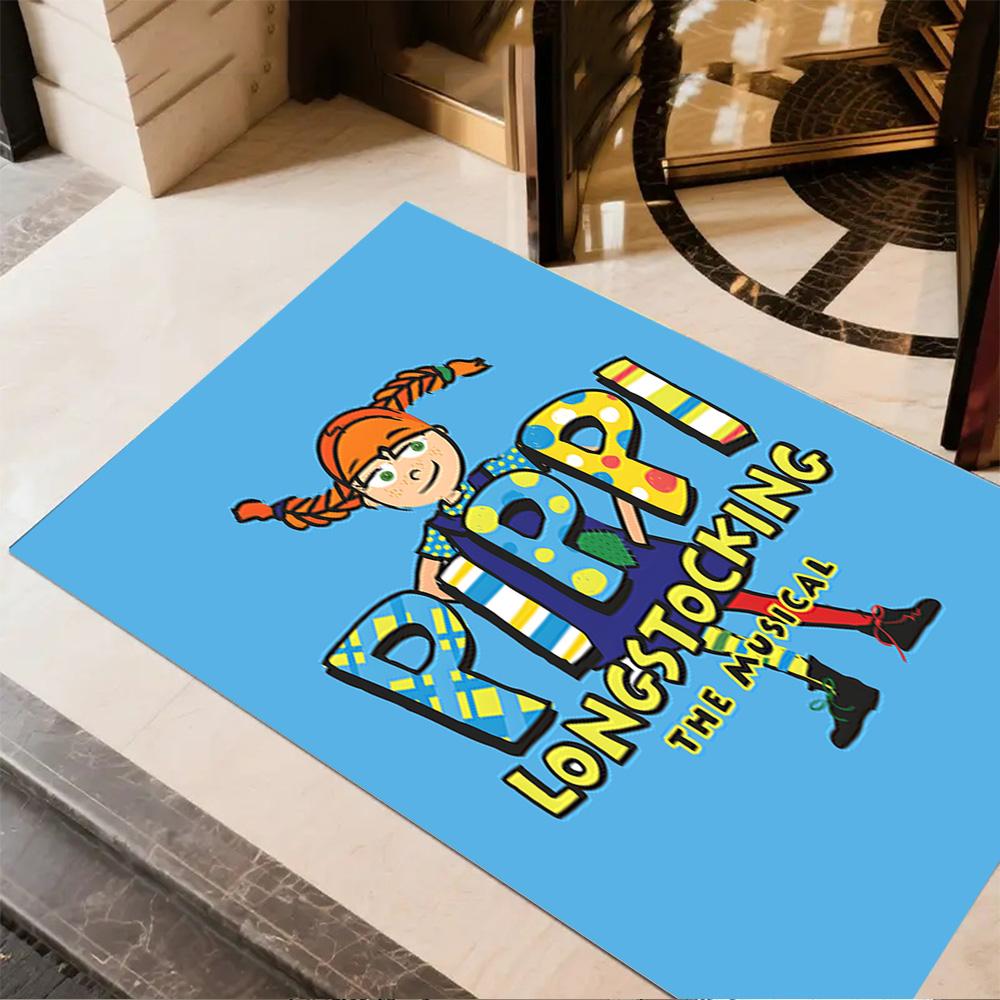 Pippi Adventures Floor Rug Office Rug Design for Game Room Balcony Playrooms Decorate room Anti-slip Rug Anime Office Decor Spiritual Gift