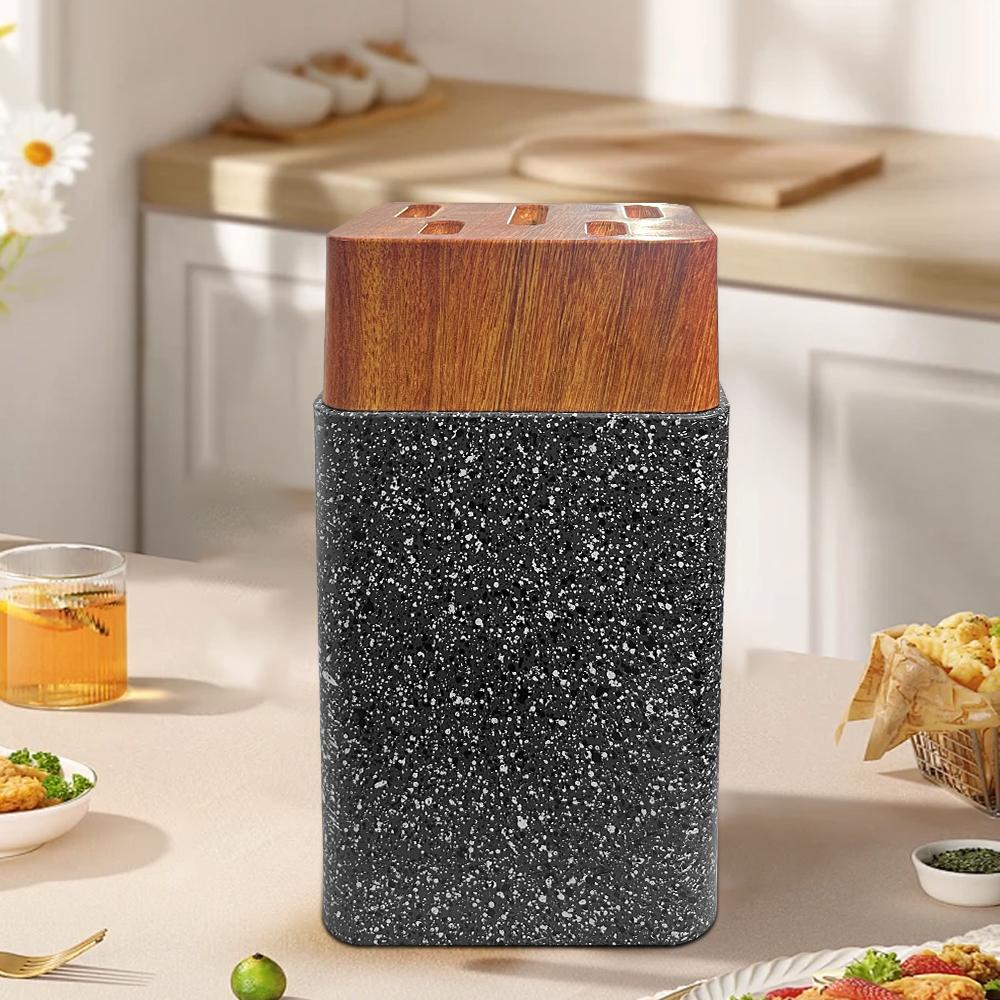 Knife Block Holder Plastic Utensil Kitchen Storage Stand Kitchen Multifunctional Utility Tool Knife Stand Accessories Tool