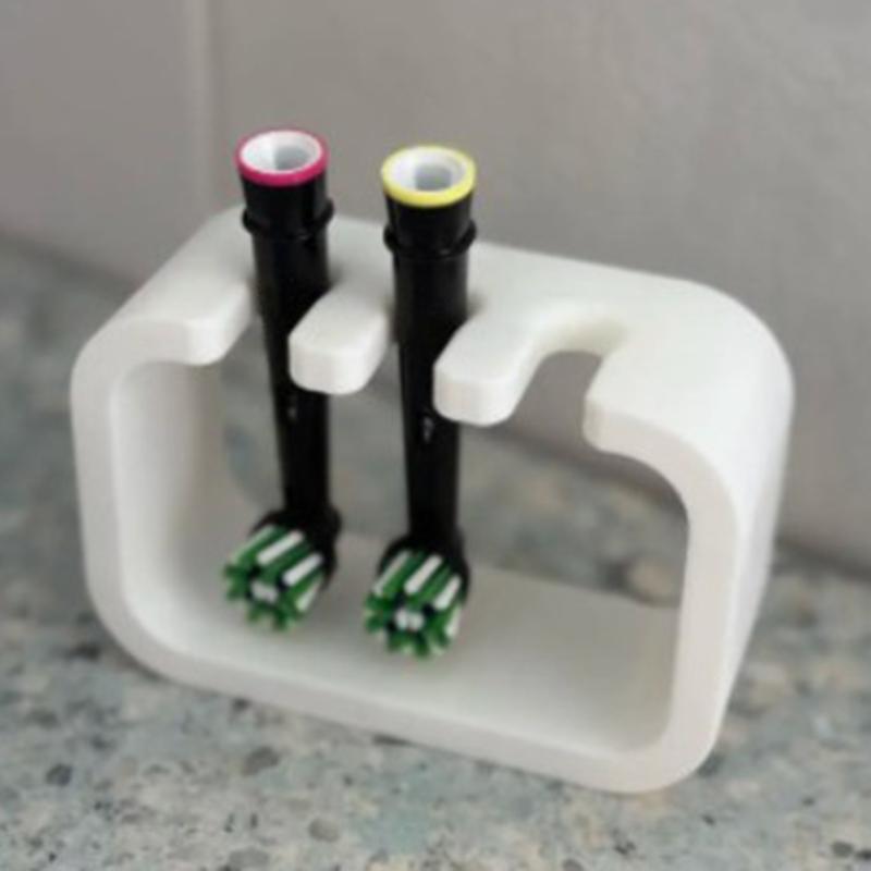 Electric Toothbrush Head Wall Mount Holder with 3 Slots Efficient Fast Drying For Bathroom Countertop Organization
