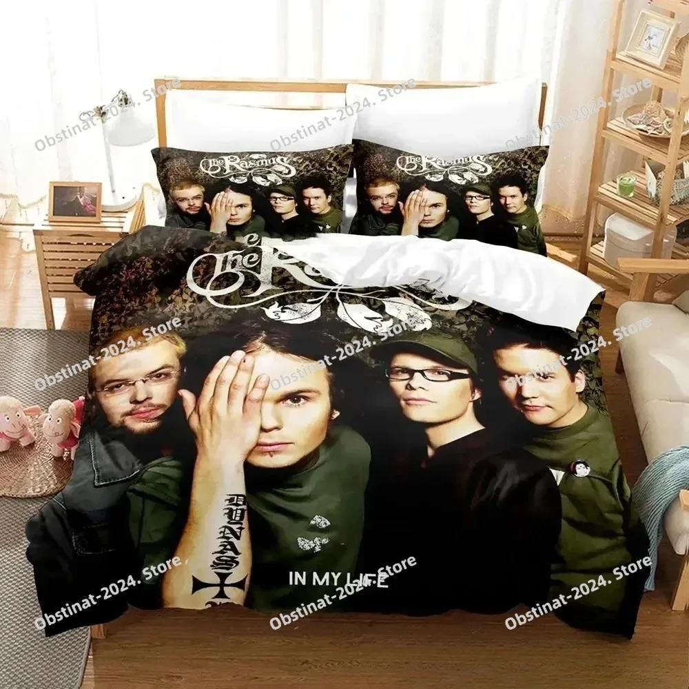 3D tisk The Rasmus Povlečení s povlakem na polštář Potah na přikrývku Měkké Jednolůžko Dvojlůžko Queen Super King Velikost Pro Kluky Dospělé