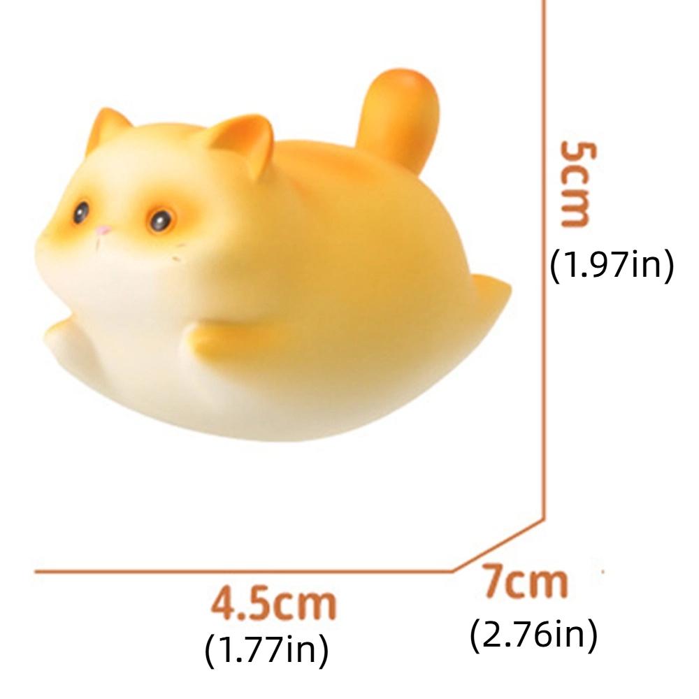 Shake Cat Swinging Doll Chubby Cat Car Decorations Desk Ornament Cat Resin Ornament  Gifts
