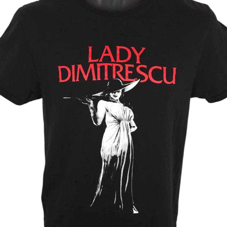Lady Dimitrescu T Shirt Mens Size Small Black Resident Evil Horror Video Game M