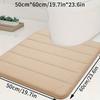 1pcs Thickened Coral Fleece Floor Mat Easy To Maintain U-shaped Toilet Pads Bathroom Wear-resistant Absorbent Anti Slip-pad Bathroom Products