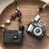 Flash Light Small Camera Necklaces Punk Vintage Sweater Chain  For Men and Women