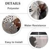 Black Grey Plant Leaves Shower Curtain Medieval Modern Abstract Bathroom Decorative Shower Curtain With Hooks 180X180Cm