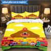 Cute Du-ggee Adventure 3pcs K-pop music group Bedding set,Ideal for Bedroom, Dormitory,Including Duvet Cover And 2pcs Pillowcases,Fan gifts