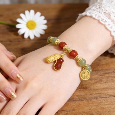 Modern Chinese Inspired Bead Bracelet Elegant Wristband Handmade Beads Jewelry Fashion Accessory For Ladies