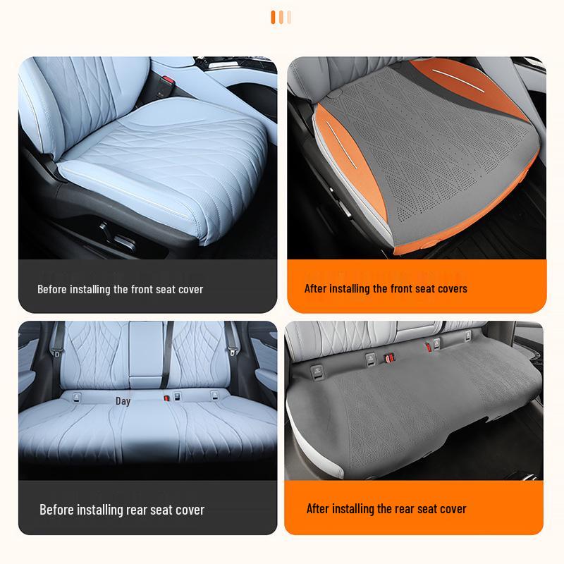 BYD Seal Aviation-Grade Suede Car Seat Cushion Set, 3-Piece Front Seat Cover