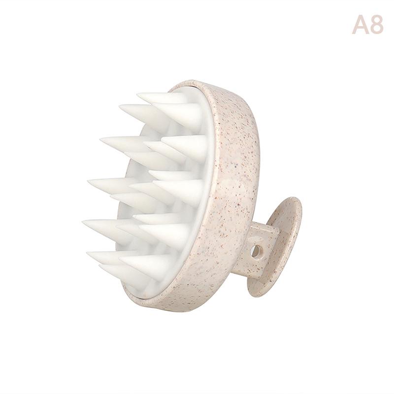 Plastic Silicone Massage Comb Clean The Scalp Thoroughly Scalp Massage Easy Foaming Head Massage Brush Shampoo Brush Bath Comb