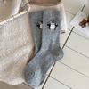Mohair Winter and Autumn Mid-length Socks, Thick Socks, Headphones, Penguin Boneless Wool Socks, Children's