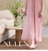 Xuan Liang [with chest cushion] sexy nightgown for women in summer, ice silk suspender, super long skirt, pajamas, imitation silk home clothes