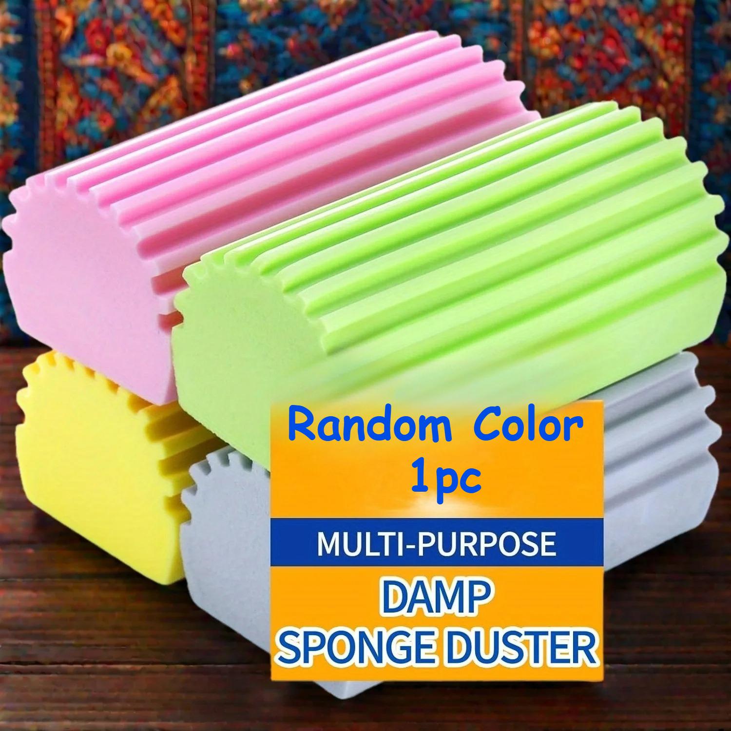 

4pcs/1pc Damp Dusting Sponges - Reusable, Multi-Purpose Cleaning Tools for Blinds, Glass, Baseboards, Radiators & Window Tracks