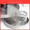 Stainless Steel Round Tray Serving Plate With Brushed Finish For Hotel And Home Use