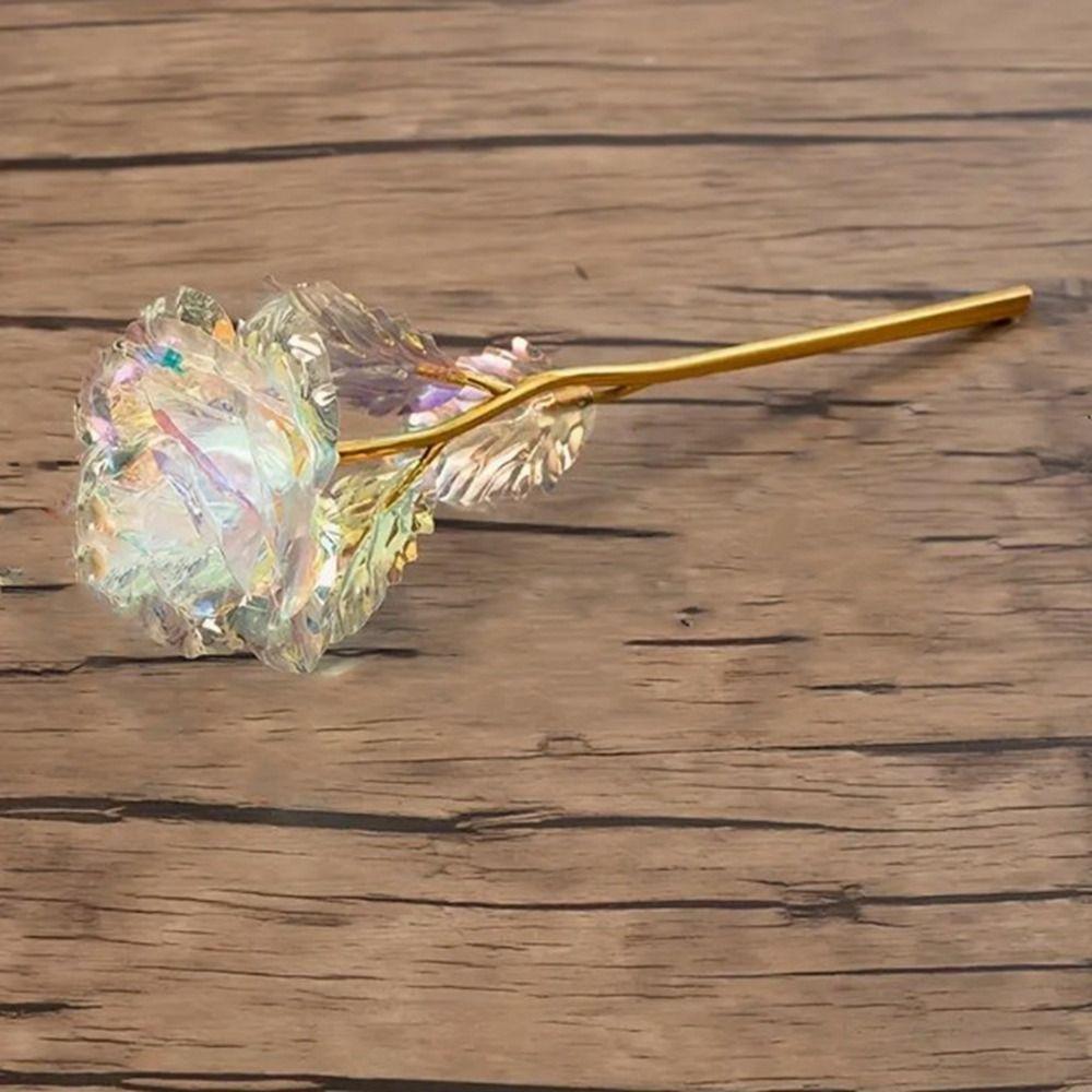 Simulation Golden Foil Rose Flower Safe Gold Foil Rose Pendant Flower Party Supplies