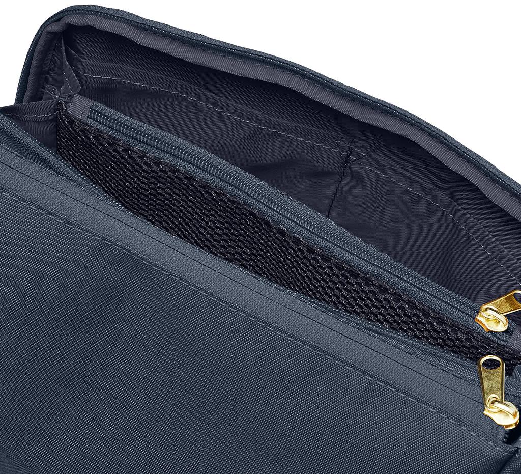 Anello Grande Women's Water-Repellent Shoulder Bag with 10 Pockets, Navy (GL GTC4132)