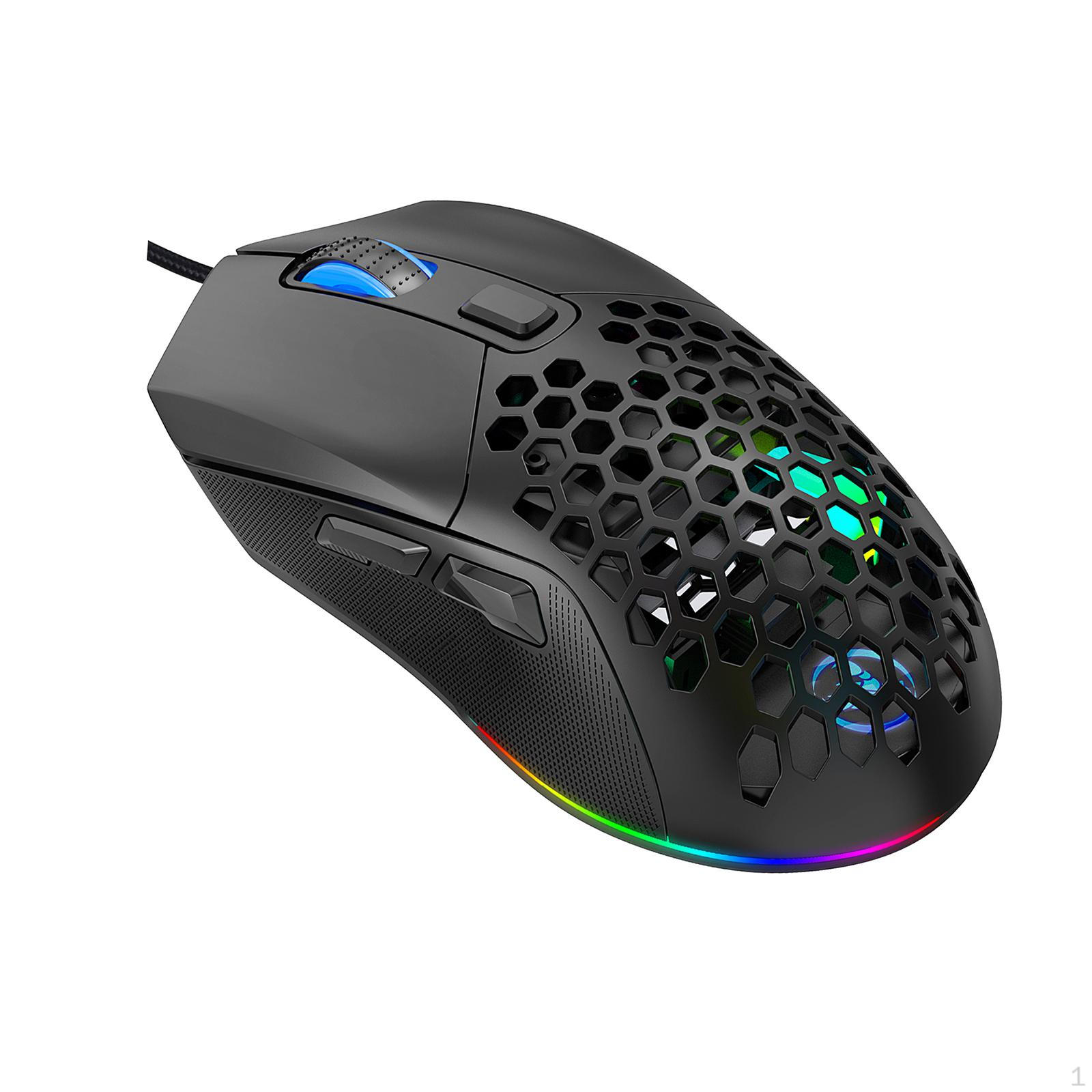 

USB Gaming Mouse with 7200 DPI And 6 Customizable Settings for PC Players чорний