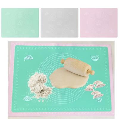 Silicone Pastry Mat Extra Thick Non Stick Baking Mat Food Grade Silicone Dough Rolling Bake Mat