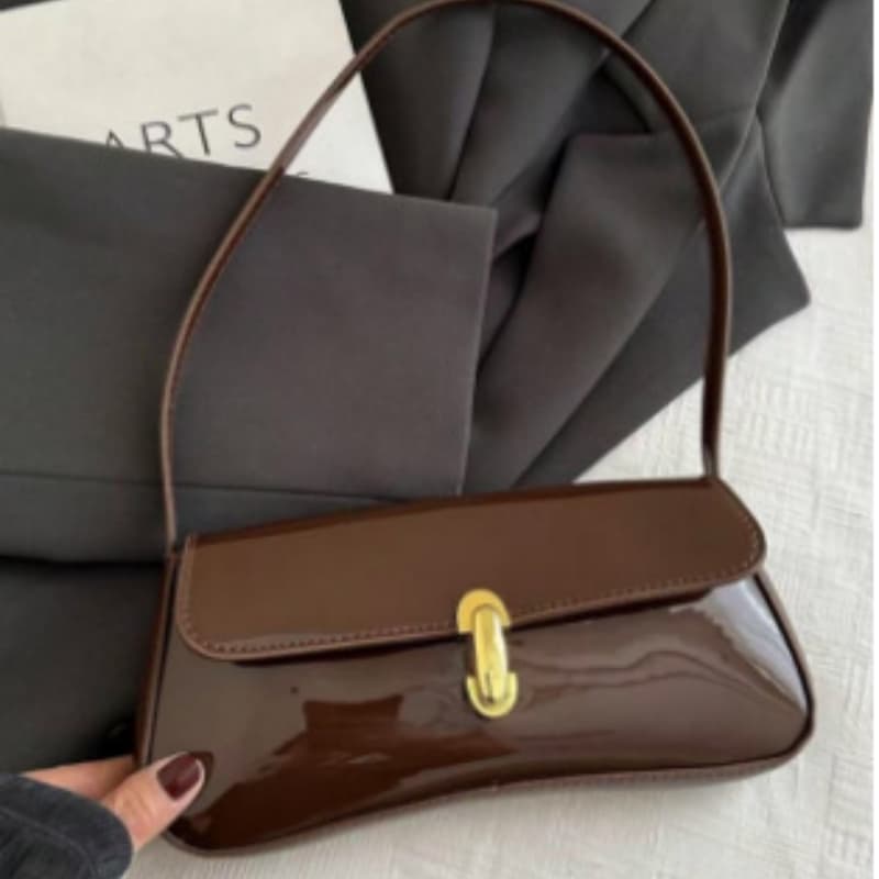 Women's vintage underarm bag hand-held small square bag