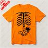 Halloween Skeleton Baby Rib Cage Tshirt Funny Maternity Pregnant Pumpkin TShirt Women Halloween Casual Tee Unique Design Tops