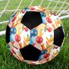 Twirlywoos Indoor Soccer Ball Colorful Machine Stitched PVC Size 5 Team Training Competition Ready Durable High-Bounce Cool Sports Gift