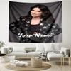 Benutzerdefinierter Name Laura Pausini Druck Wandteppich, Hintergrund, Einfache Montage, Ideal für Schlafzimmer, Büro & Wohnzimmer, mit Ästhetischer Wanddekoration zum Aufhängen.
