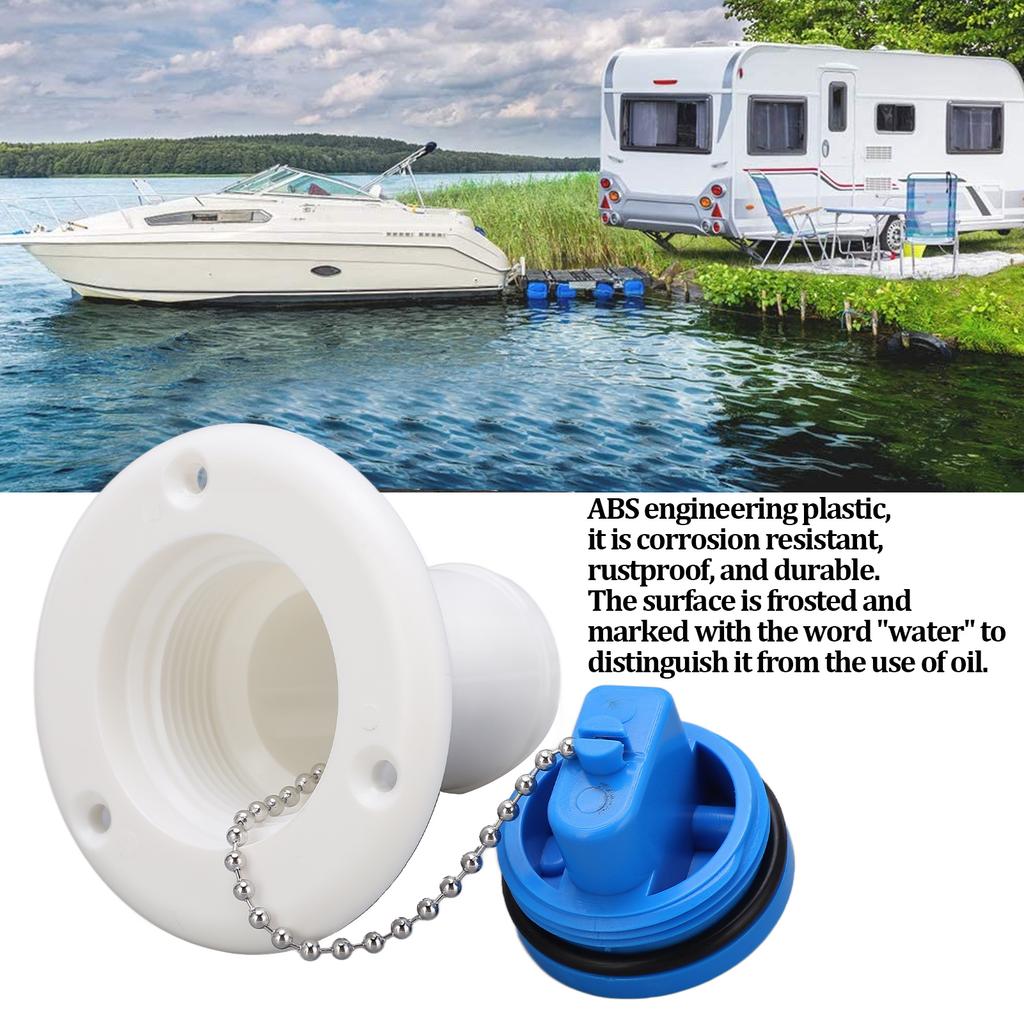 Boat Water Filler Yacht Fittings ABS Deck Water Filler   Fill   Inlet for Marine Boat Yacht RV