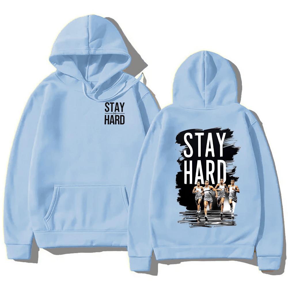 Толстовки David Goggins Stay Hard с длинным рукавом, унисекс, толстовки, флисовые универсальные пуловеры, одежда для активного отдыха с двухсторонним графическим принтом S